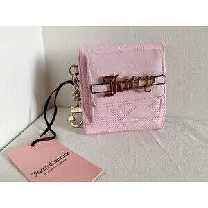 Juicy Couture Short Sweet Mini Envelope Flap Wallet Light pink NWT